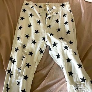 Peach Love Star Bell Bottoms